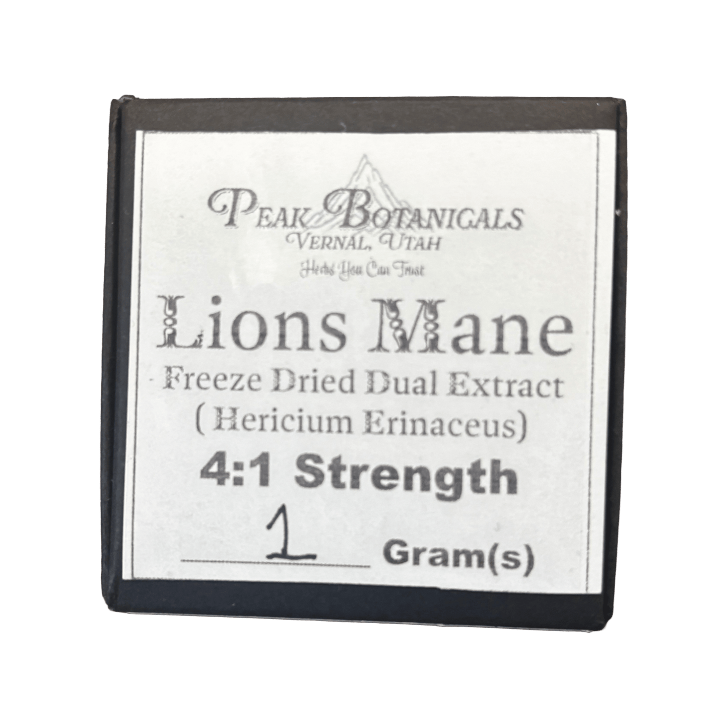 Lions Mane Dual Extract - Peak Botanicals - Herbal Extract