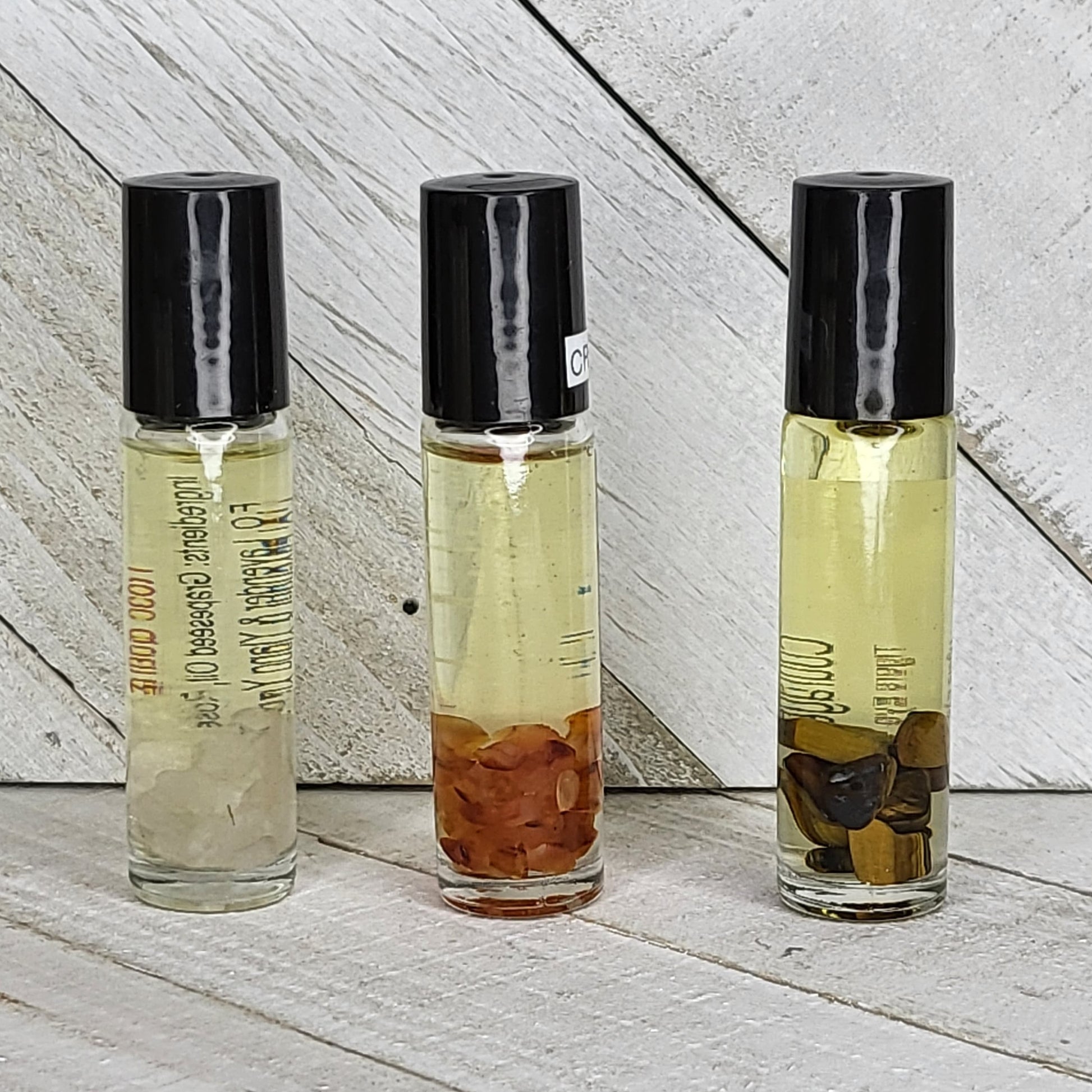 3 Gemstone Roller Bottles 