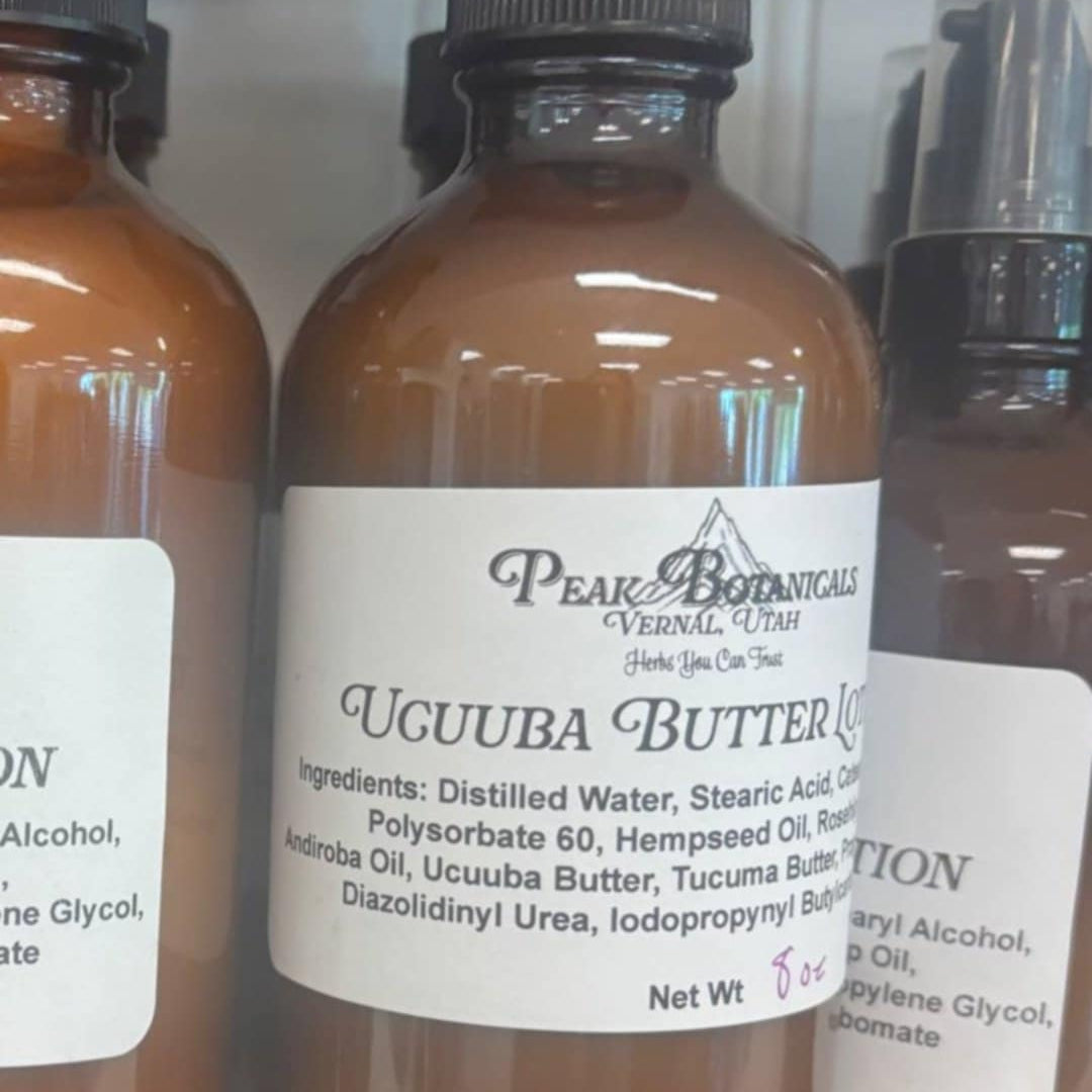 Ucuuba Butter lotion on the shelf