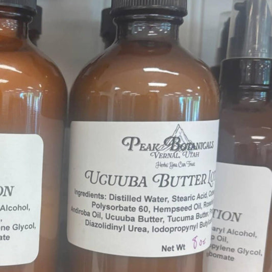 Ucuuba Butter lotion on the shelf